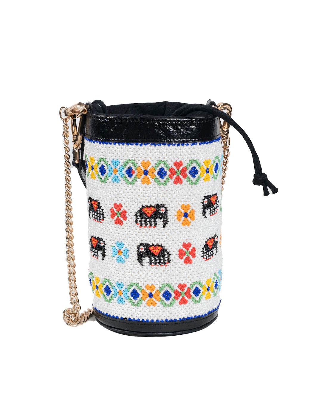 vistara elephant parade beadwork bag - Pusaaka