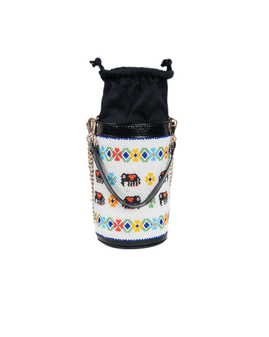 vistara elephant parade beadwork bag - Pusaaka