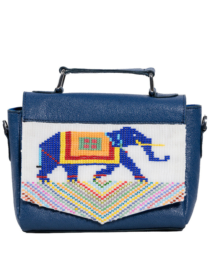 dhara elephant parade beadwork purse - Pusaaka