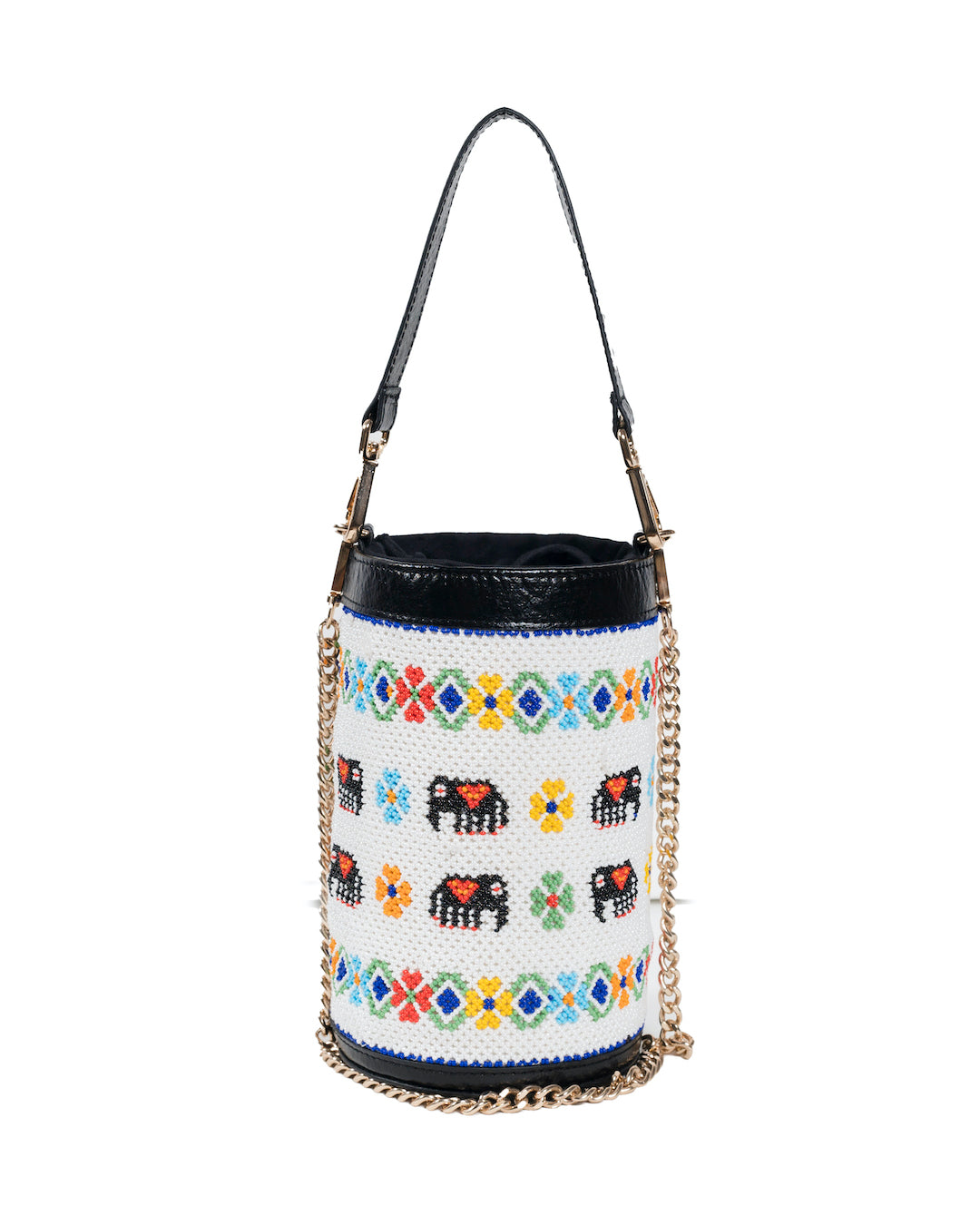 vistara elephant parade beadwork bag - Pusaaka