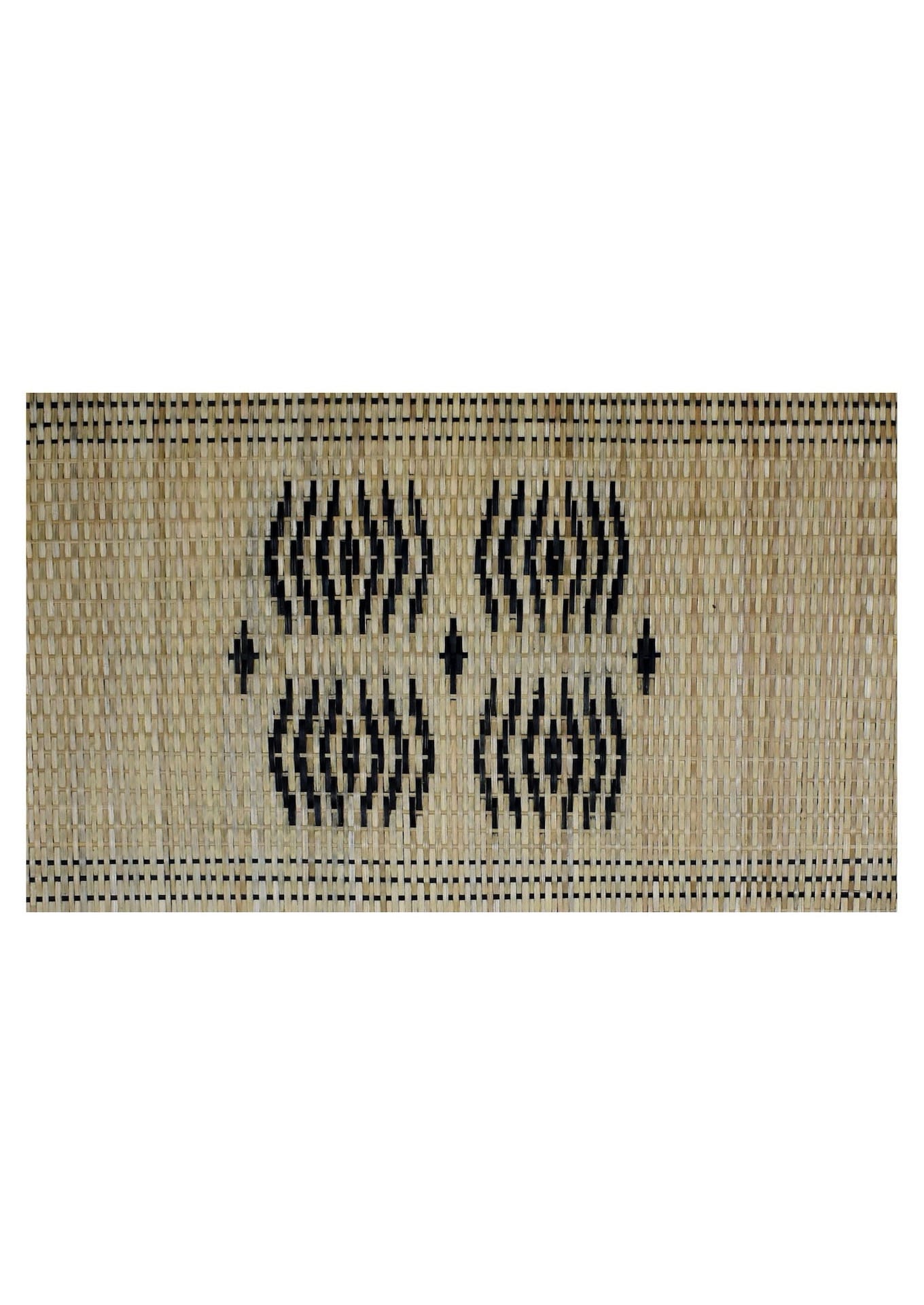 Framed geometric bamboo wall art inspired by tribal tattoos, authentic North East Indian decor.