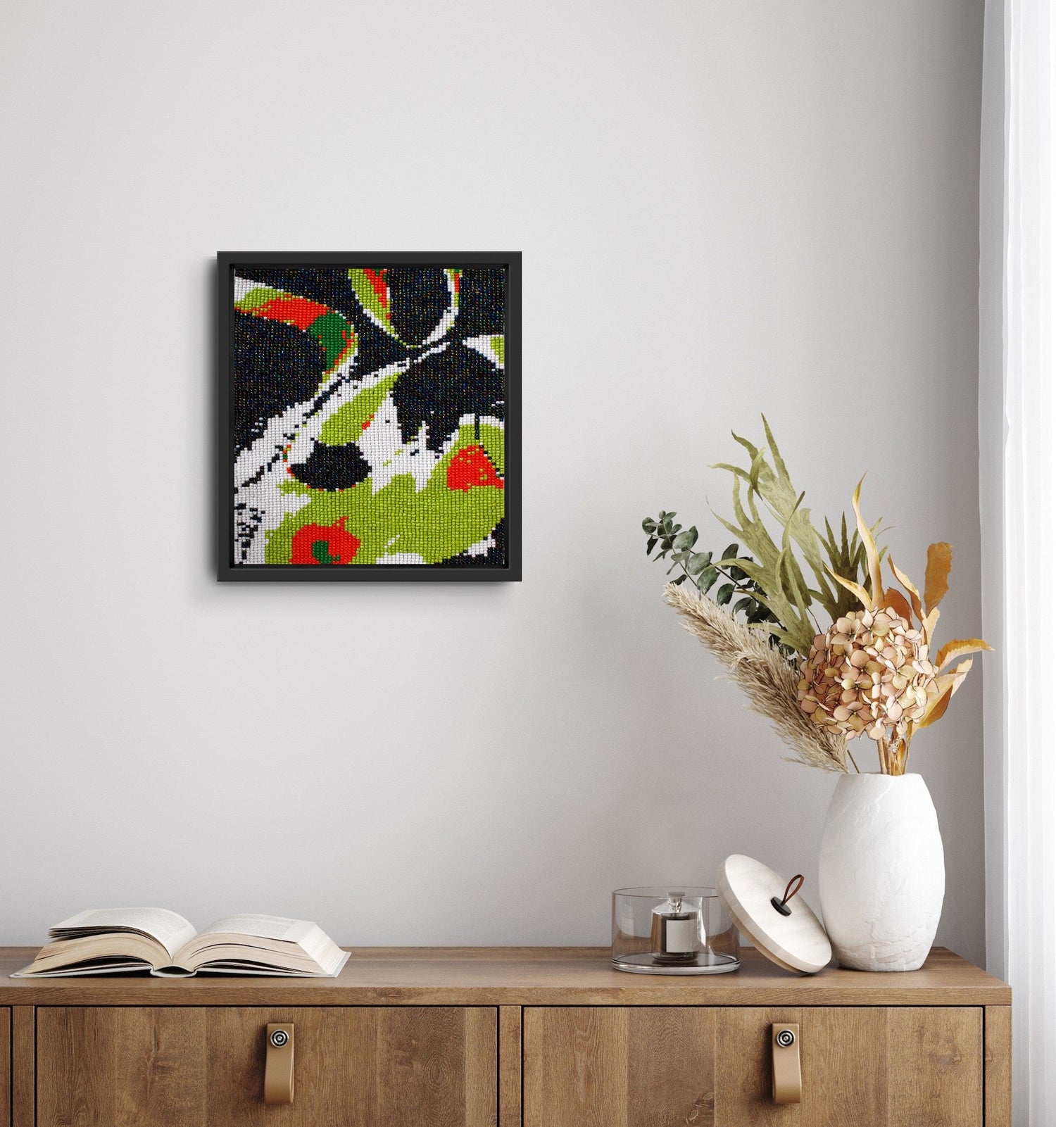 wall art - hand beaded