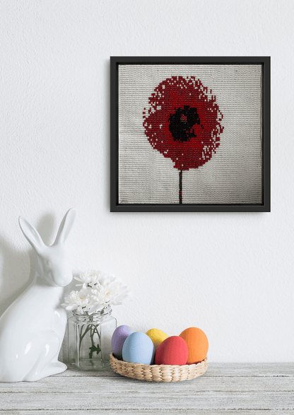 Soft hue glass bead-loom blossom styled next to a white ceramic piece, luxury Indian home decor.