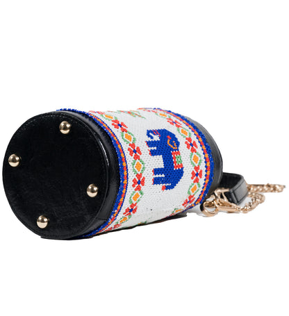 vistara elephant beadwork bag - Pusaaka