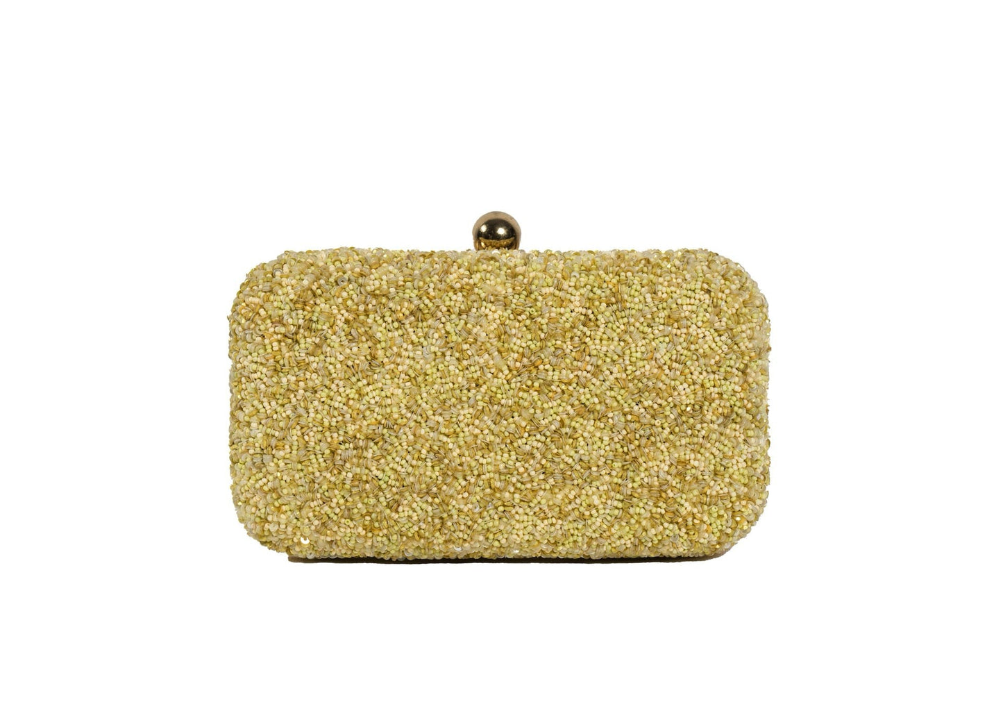 Brilliant yellow beaded day clutch, handcrafted premium Indian luxury accessory.