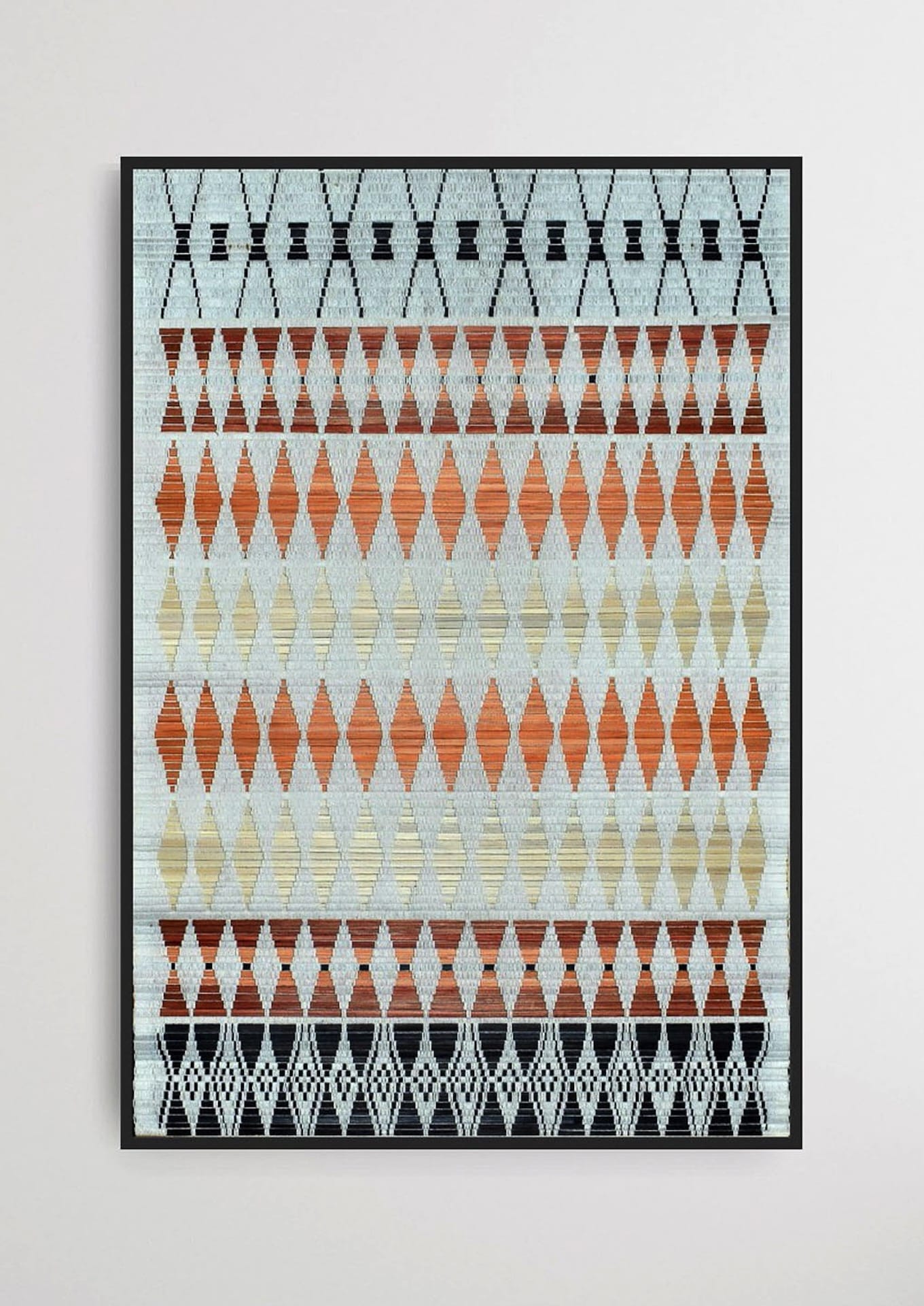 Detailed texture of traditional bamboo weaving techniques, premium Indian handicraft decor.