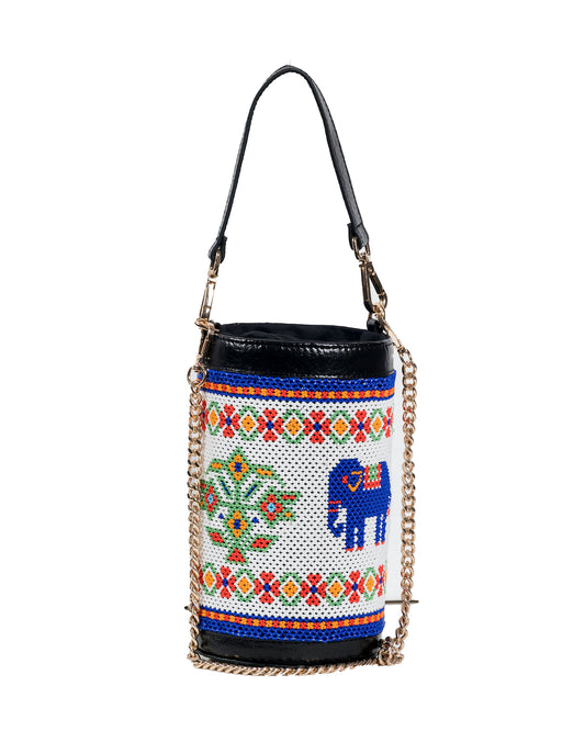 vistara elephant beadwork bag - Pusaaka