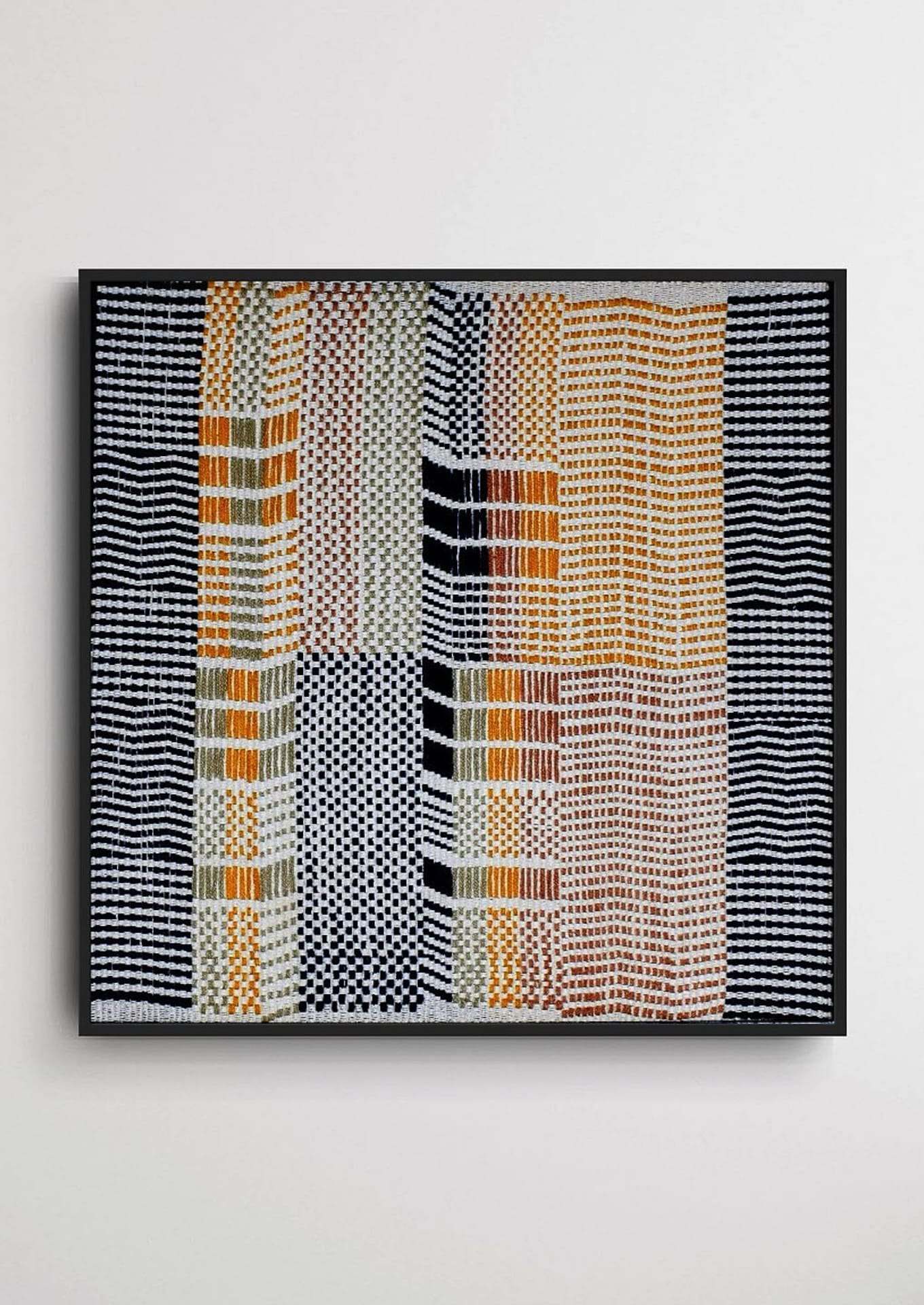 Detailed view of beautiful weaving craftsmanship on cotton yarn, luxury Indian heritage art.