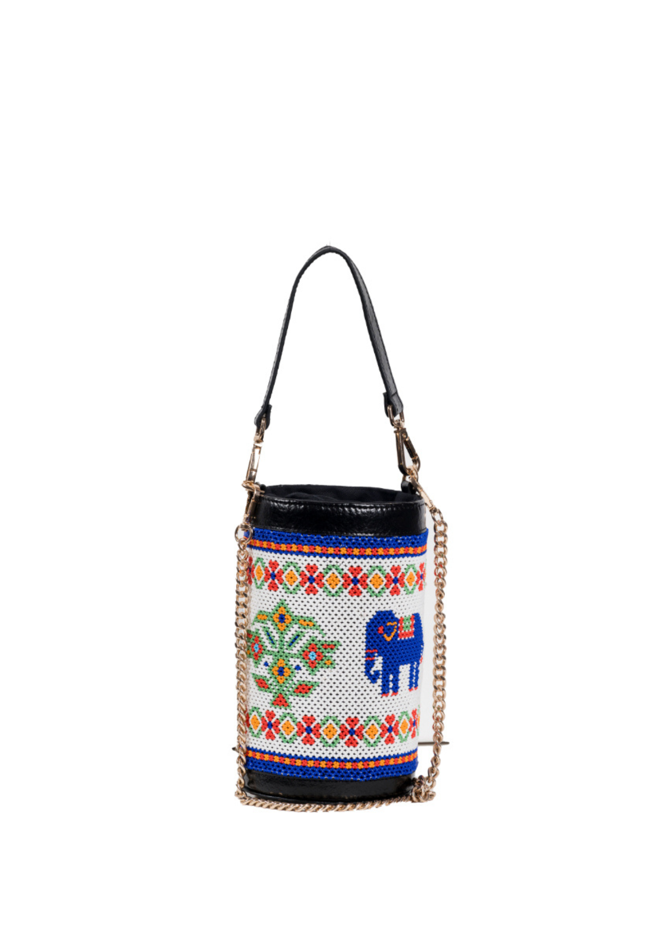 vistara elephant beadwork bag