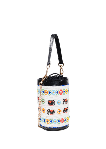vistara elephant parade beadwork bag